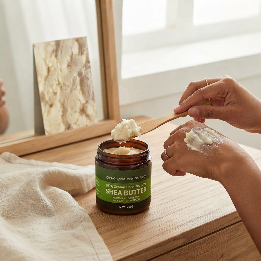 Organic Shea Butter Moisturizing Body Oil & Hair Care Butter