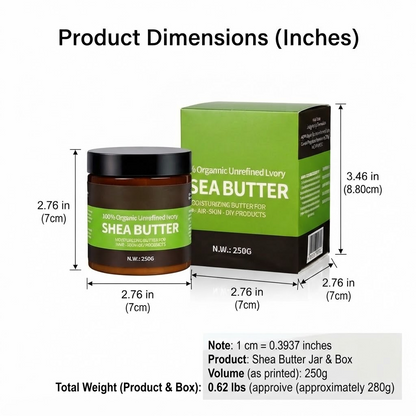 Organic Shea Butter Moisturizing Body Oil & Hair Care Butter